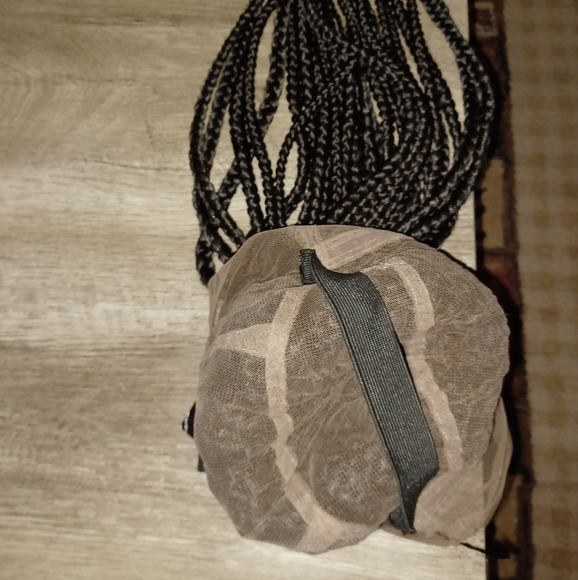 Full lace Medium size cornrow beautiful African braid Nigerian lace front wig - Picture 8 of 13